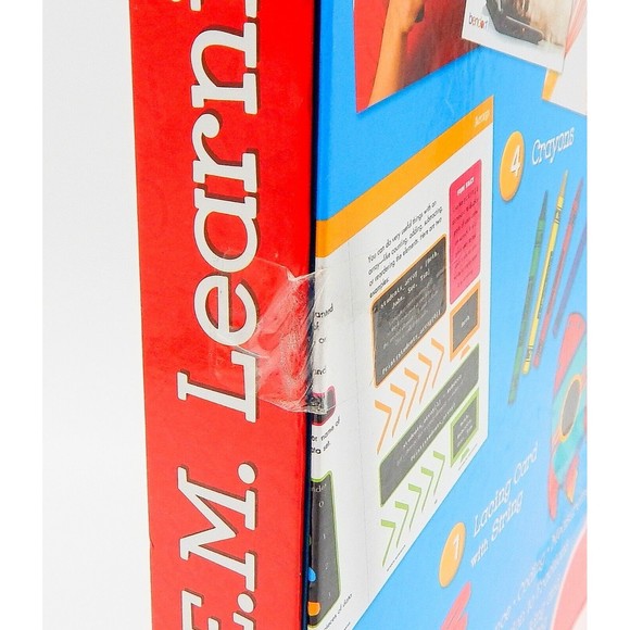 STEM Educational Box Set With 3 Early Learning Workbooks, Flash Cards, Crayons - Picture 5 of 13